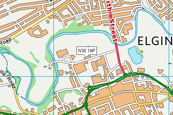 IV30 1AP map - OS VectorMap District (Ordnance Survey)