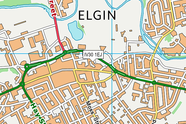 IV30 1EJ map - OS VectorMap District (Ordnance Survey)