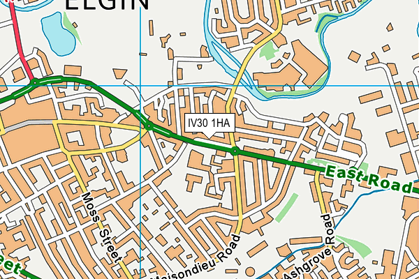 IV30 1HA map - OS VectorMap District (Ordnance Survey)