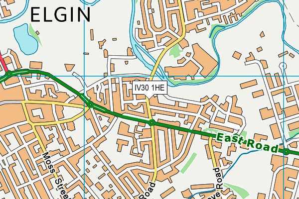 IV30 1HE map - OS VectorMap District (Ordnance Survey)