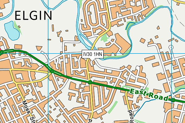 IV30 1HN map - OS VectorMap District (Ordnance Survey)