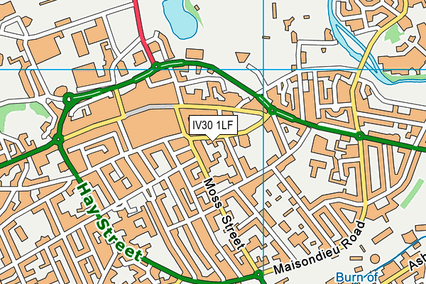 IV30 1LF map - OS VectorMap District (Ordnance Survey)