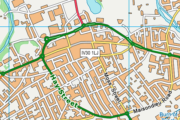 IV30 1LJ map - OS VectorMap District (Ordnance Survey)