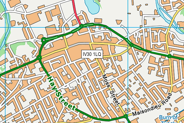 IV30 1LQ map - OS VectorMap District (Ordnance Survey)