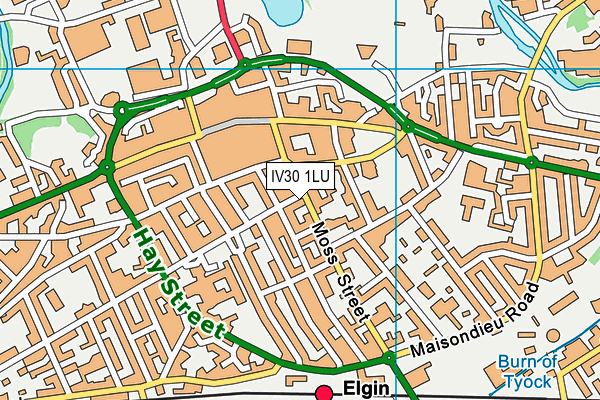 IV30 1LU map - OS VectorMap District (Ordnance Survey)