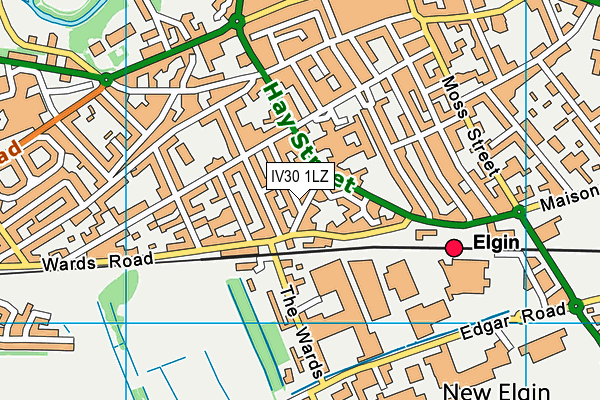 IV30 1LZ map - OS VectorMap District (Ordnance Survey)