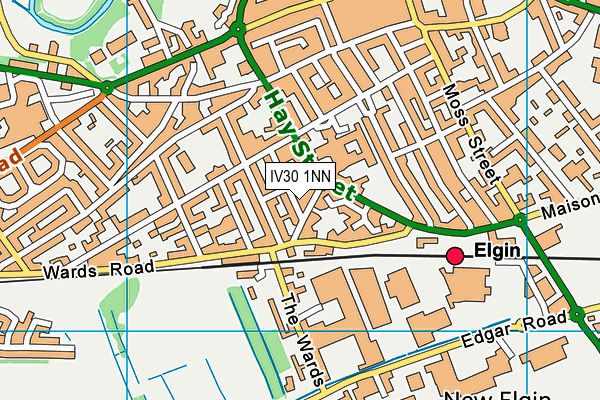 IV30 1NN map - OS VectorMap District (Ordnance Survey)