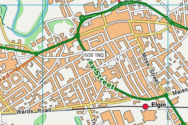 IV30 1NQ map - OS VectorMap District (Ordnance Survey)