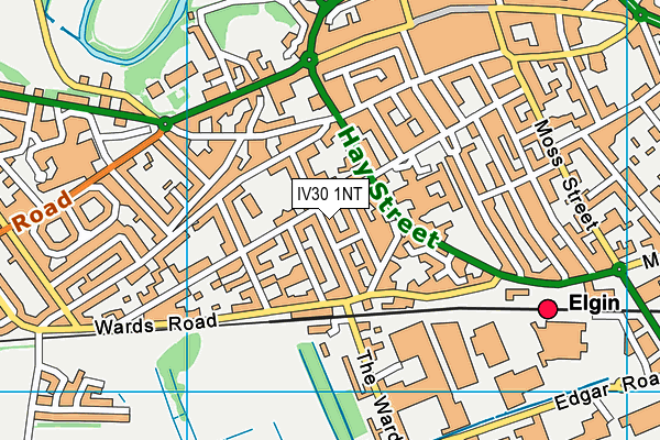 IV30 1NT map - OS VectorMap District (Ordnance Survey)