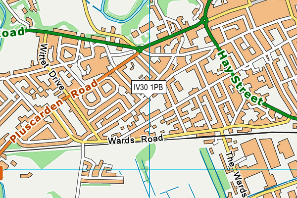 IV30 1PB map - OS VectorMap District (Ordnance Survey)