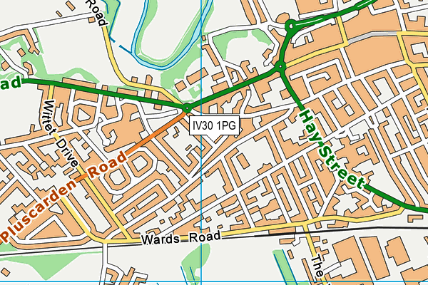 IV30 1PG map - OS VectorMap District (Ordnance Survey)