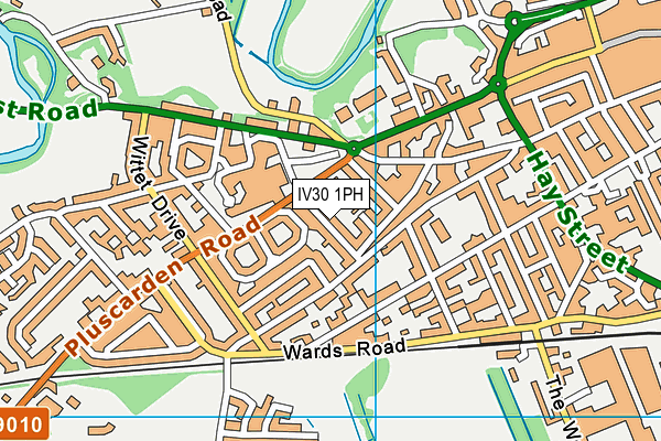 IV30 1PH map - OS VectorMap District (Ordnance Survey)