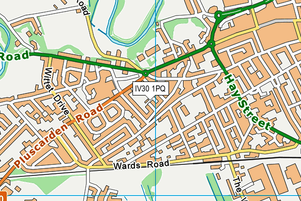 IV30 1PQ map - OS VectorMap District (Ordnance Survey)