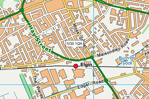 Map of REIDHAVEN ST PROPERTY CO. LTD at district scale