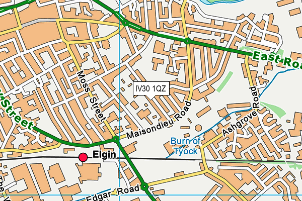 IV30 1QZ map - OS VectorMap District (Ordnance Survey)