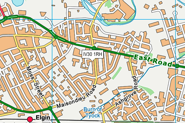 IV30 1RH map - OS VectorMap District (Ordnance Survey)