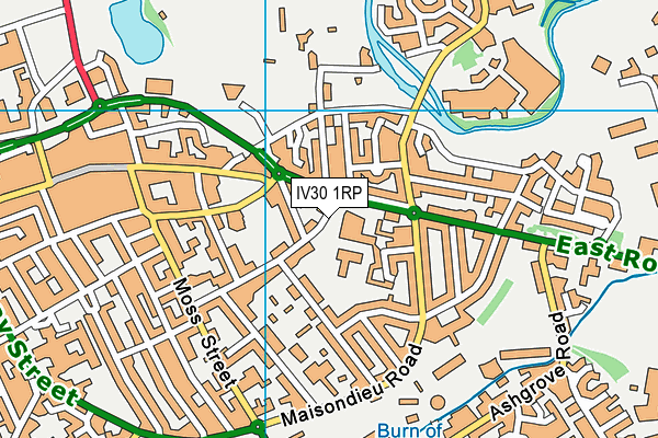 IV30 1RP map - OS VectorMap District (Ordnance Survey)