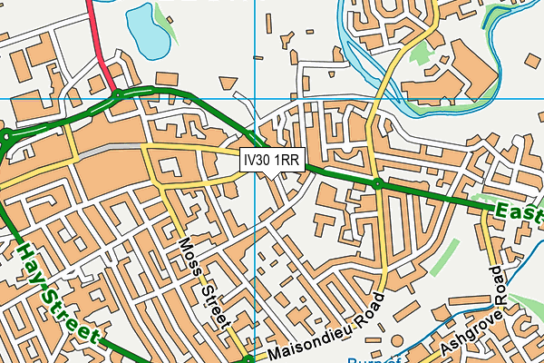 IV30 1RR map - OS VectorMap District (Ordnance Survey)