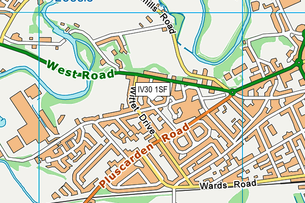 IV30 1SF map - OS VectorMap District (Ordnance Survey)