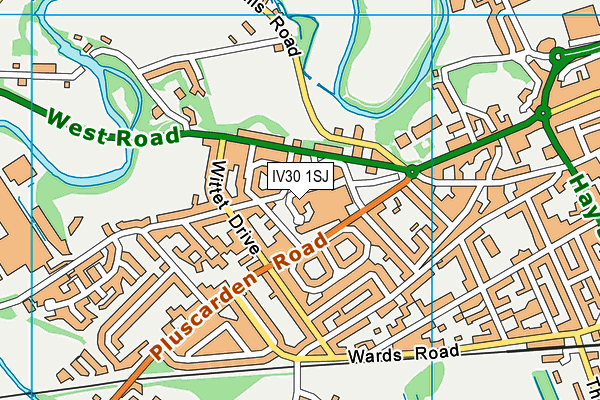 IV30 1SJ map - OS VectorMap District (Ordnance Survey)