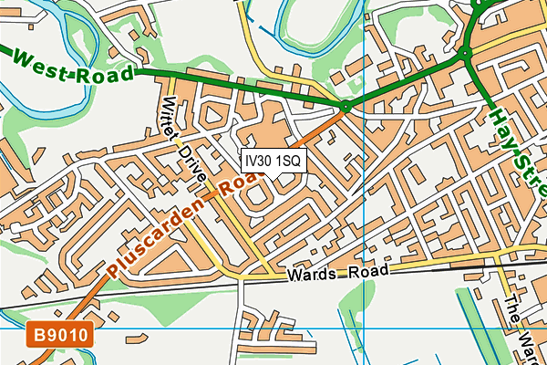 IV30 1SQ map - OS VectorMap District (Ordnance Survey)