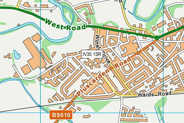 IV30 1SR map - OS VectorMap District (Ordnance Survey)