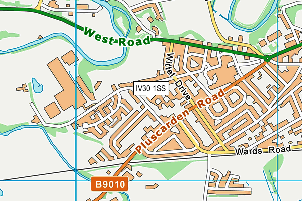 IV30 1SS map - OS VectorMap District (Ordnance Survey)