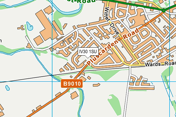 IV30 1SU map - OS VectorMap District (Ordnance Survey)