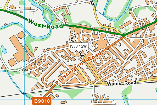 IV30 1SW map - OS VectorMap District (Ordnance Survey)
