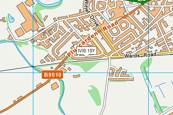 IV30 1SY map - OS VectorMap District (Ordnance Survey)