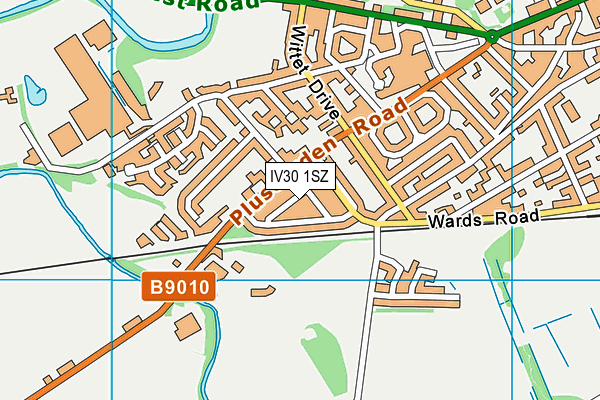 IV30 1SZ map - OS VectorMap District (Ordnance Survey)