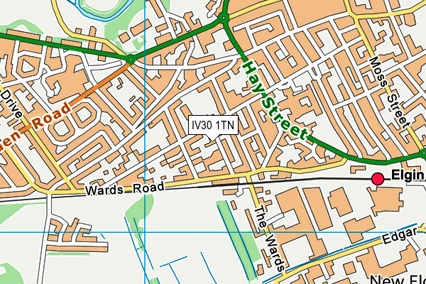 IV30 1TN map - OS VectorMap District (Ordnance Survey)