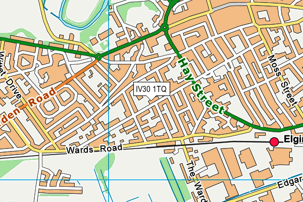 IV30 1TQ map - OS VectorMap District (Ordnance Survey)