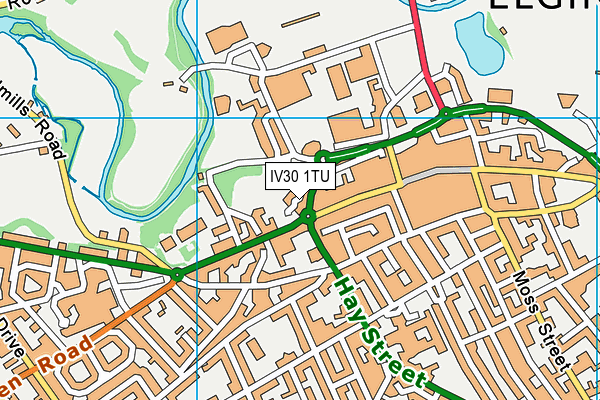 IV30 1TU map - OS VectorMap District (Ordnance Survey)