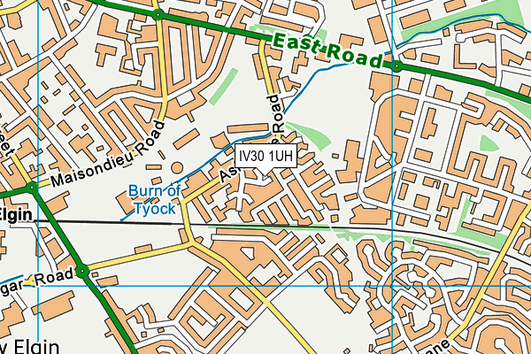 IV30 1UH map - OS VectorMap District (Ordnance Survey)