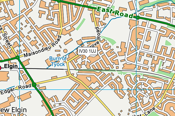 IV30 1UJ map - OS VectorMap District (Ordnance Survey)
