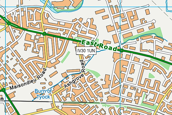 IV30 1UN map - OS VectorMap District (Ordnance Survey)