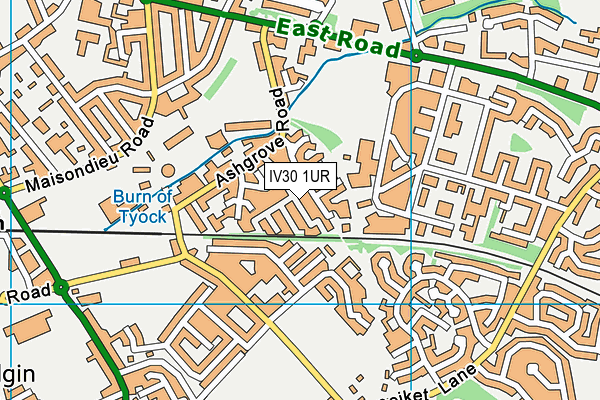 IV30 1UR map - OS VectorMap District (Ordnance Survey)