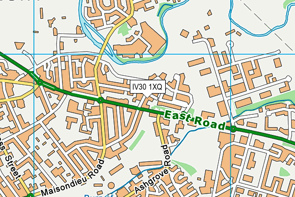 IV30 1XQ map - OS VectorMap District (Ordnance Survey)