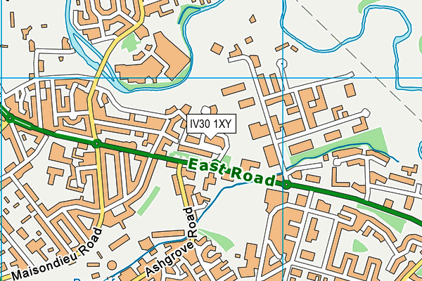 IV30 1XY map - OS VectorMap District (Ordnance Survey)