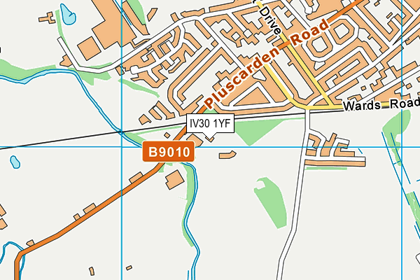 IV30 1YF map - OS VectorMap District (Ordnance Survey)