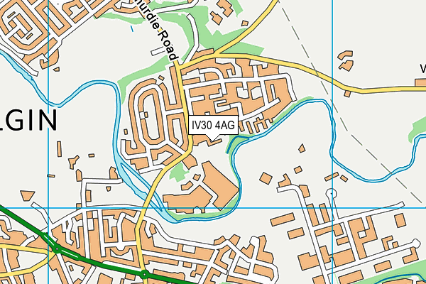 IV30 4AG map - OS VectorMap District (Ordnance Survey)