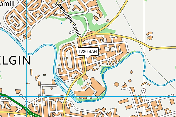 IV30 4AH map - OS VectorMap District (Ordnance Survey)