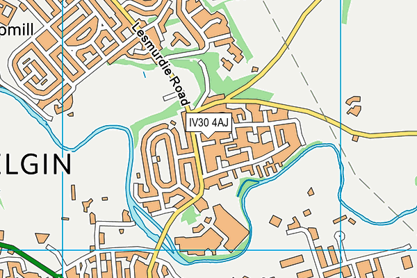 IV30 4AJ map - OS VectorMap District (Ordnance Survey)