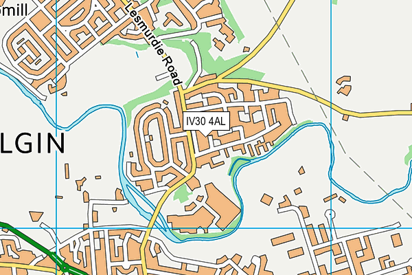 IV30 4AL map - OS VectorMap District (Ordnance Survey)