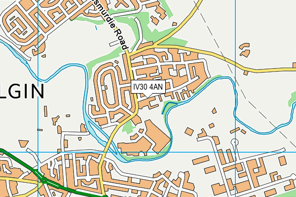IV30 4AN map - OS VectorMap District (Ordnance Survey)