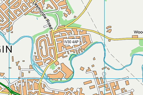 IV30 4AP map - OS VectorMap District (Ordnance Survey)