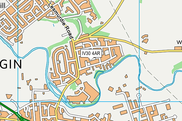 IV30 4AR map - OS VectorMap District (Ordnance Survey)