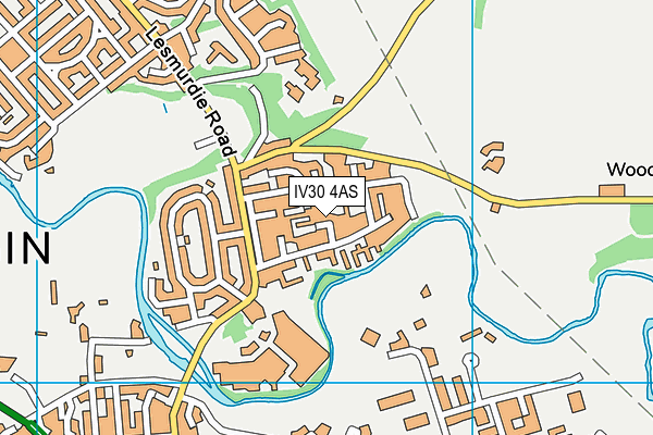 IV30 4AS map - OS VectorMap District (Ordnance Survey)