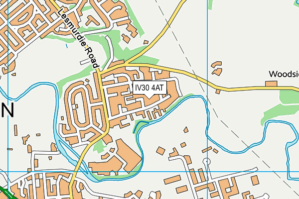 IV30 4AT map - OS VectorMap District (Ordnance Survey)